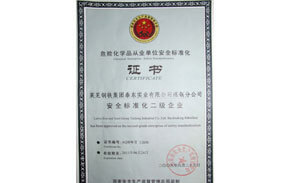 ?；钒踩珮?biāo)準(zhǔn)化證書